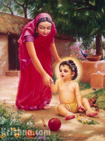 Lord Chaitanya as a baby