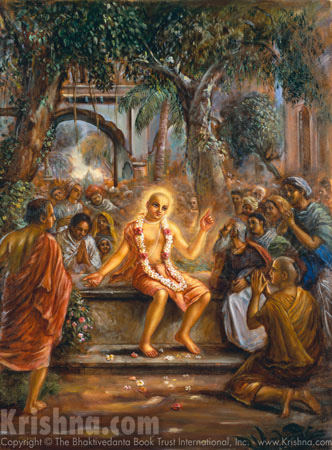 Chaitanya Mahaprabhu preaching