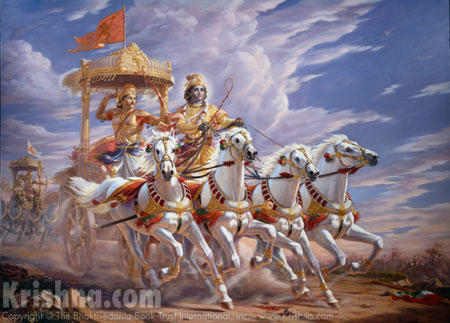 Krishan charioteer in war